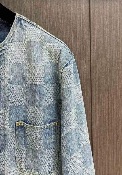 Damier Denim 3D Chic Jacket