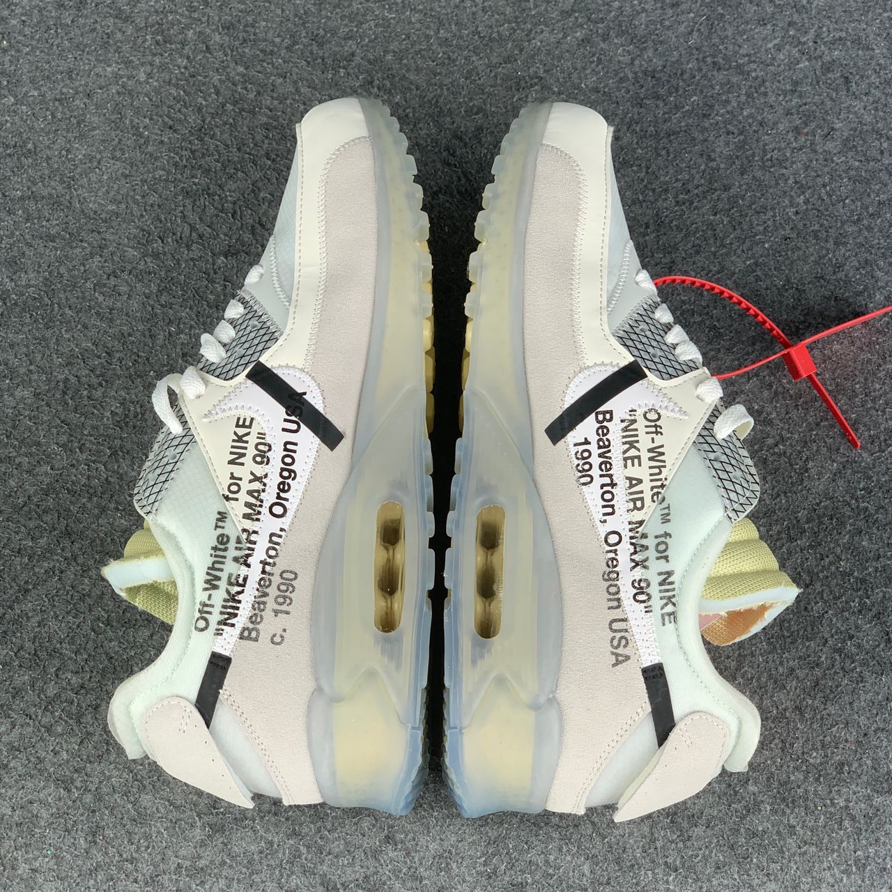 Off-White x Air Max 90 'Sail' Sample