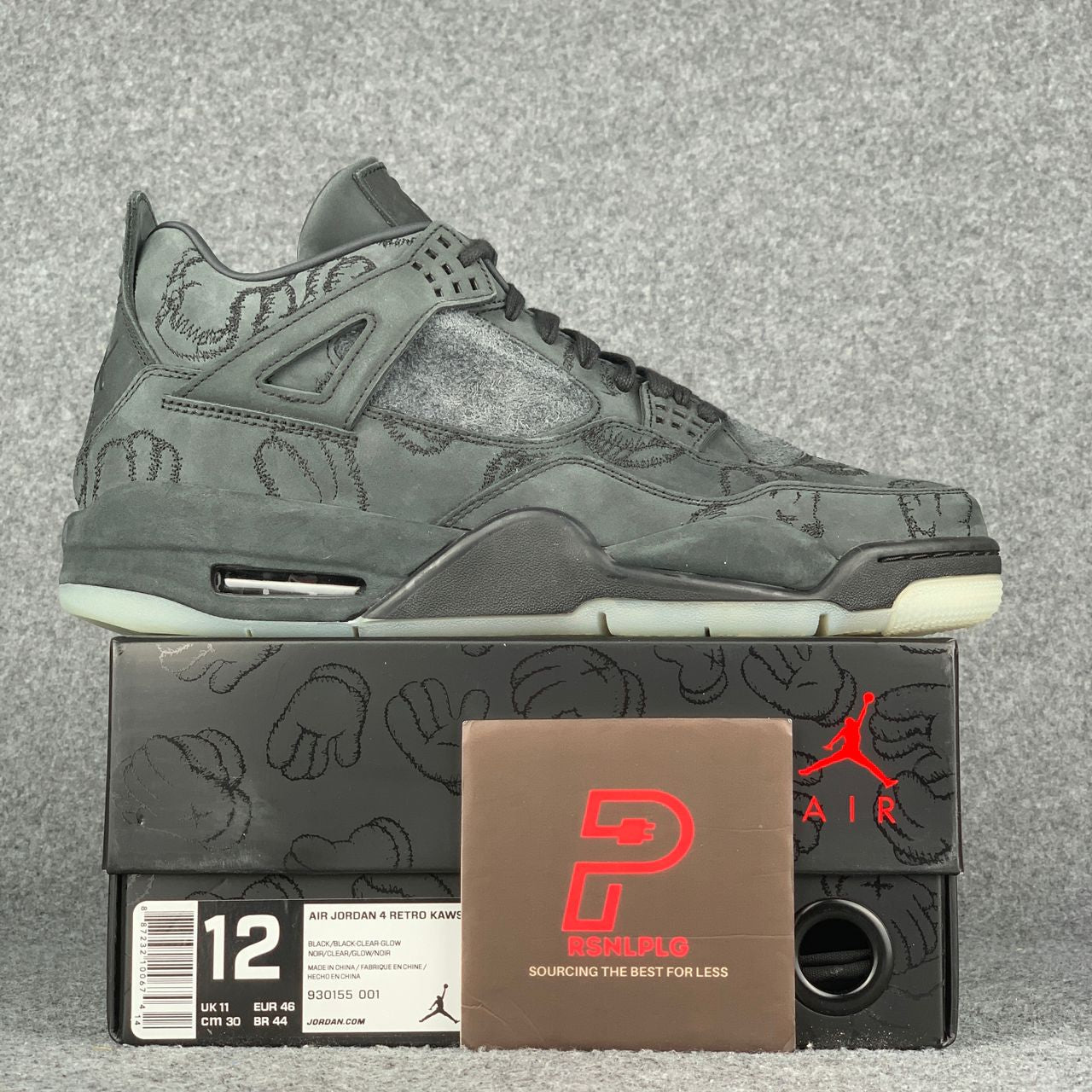 KAWS x Air Jordan 4 Retro 'Black'