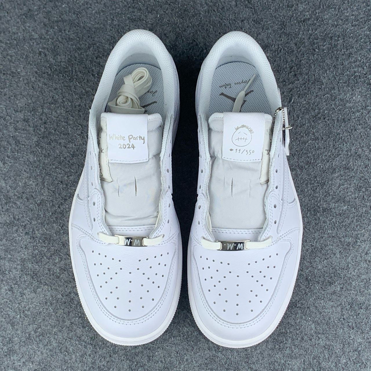 Custom Air Jordan 1 Retro Low OG SP 'White Party'