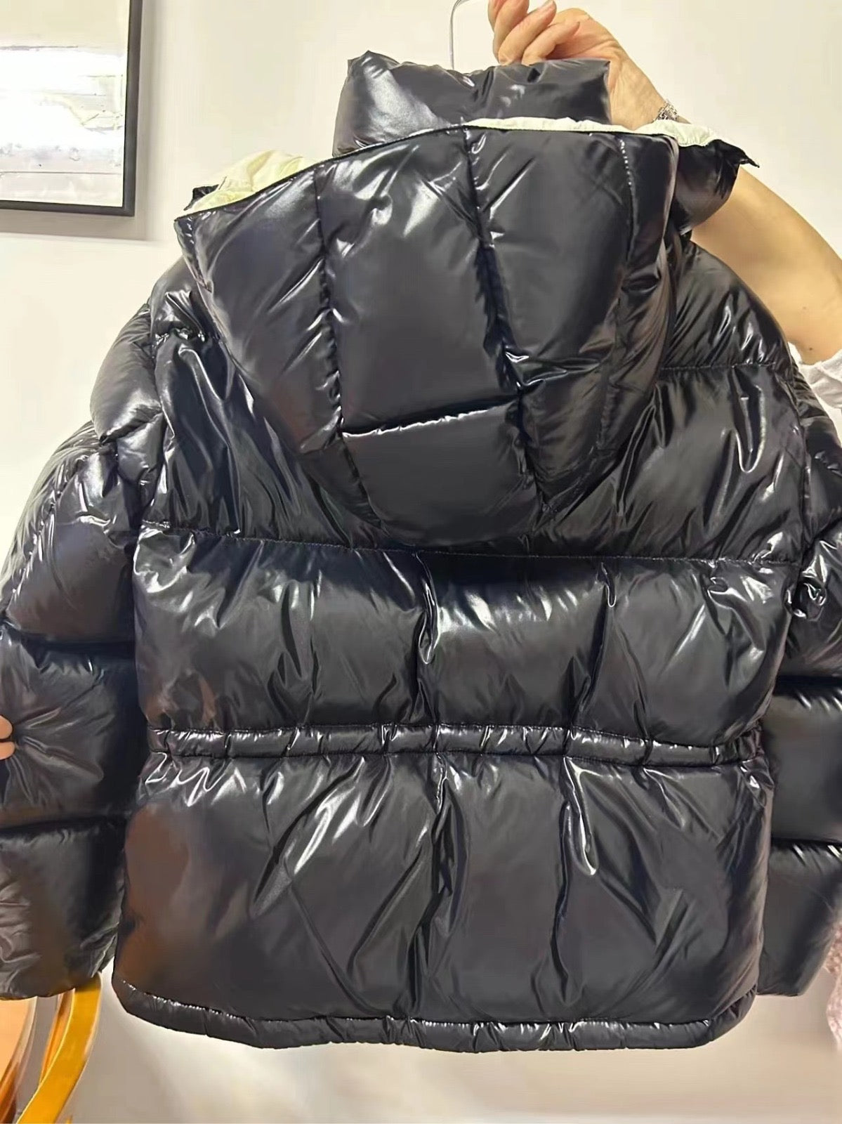 Moncler Abbaye padded jacket with detachable hood