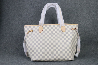 NEVERFULL DAMIER AZUR MM ROSE BALLERINE LINING