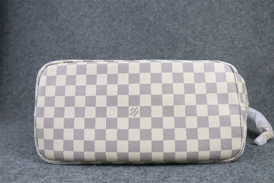 NEVERFULL DAMIER AZUR MM ROSE BALLERINE LINING