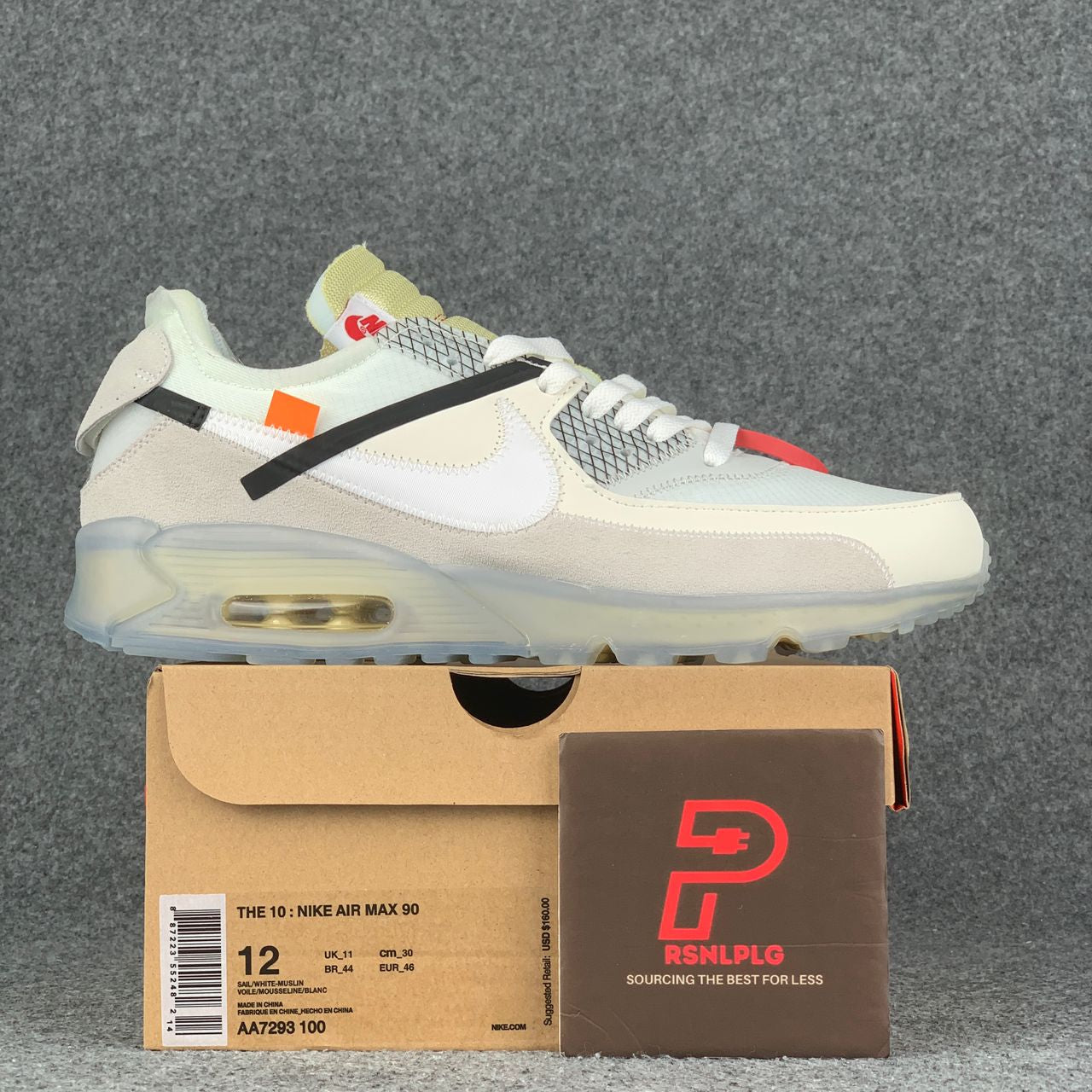 Off-White x Air Max 90 'Sail' Sample