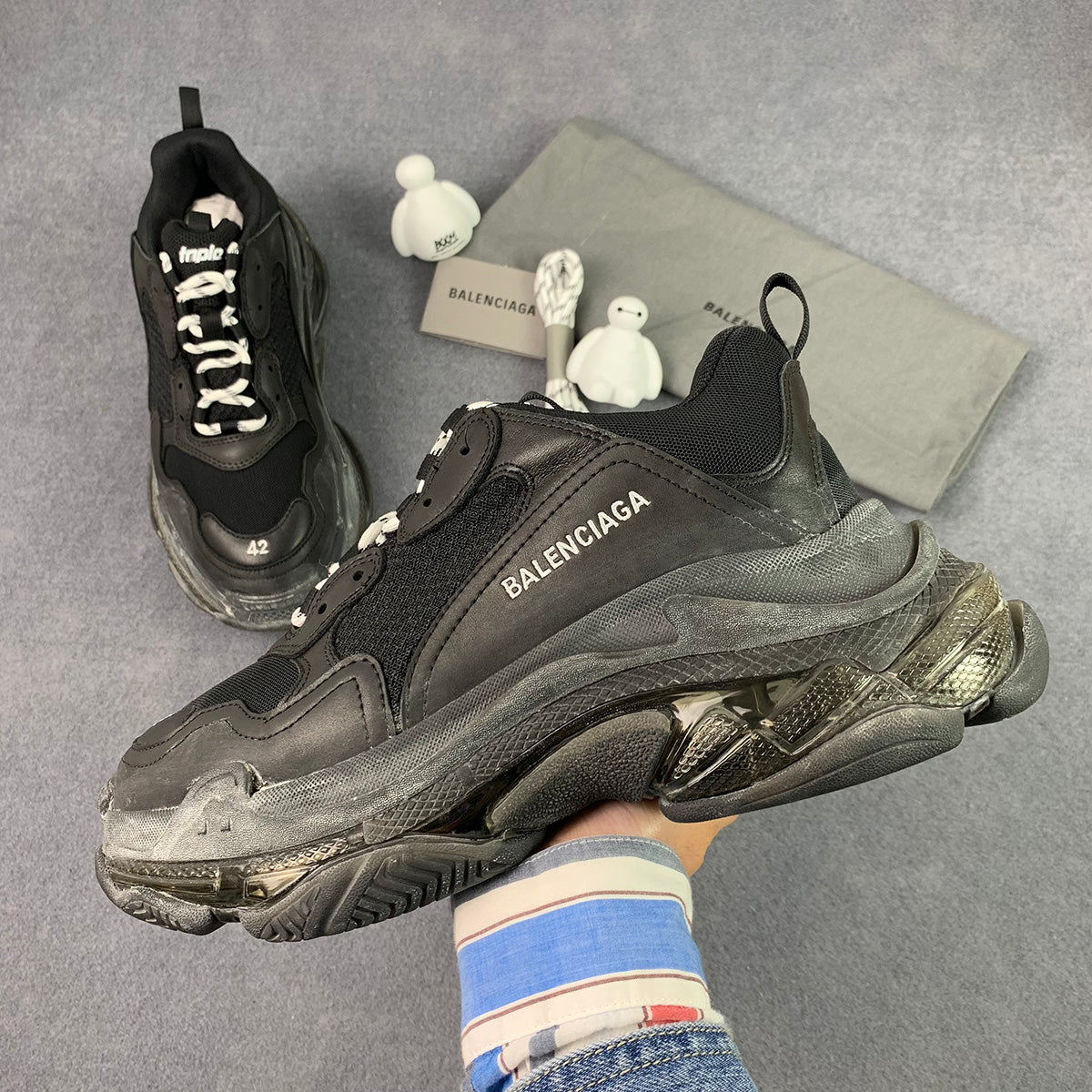 Triple S Sneaker 'Clear Sole - Black'