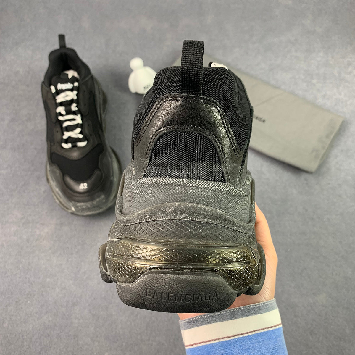 Triple S Sneaker 'Clear Sole - Black'