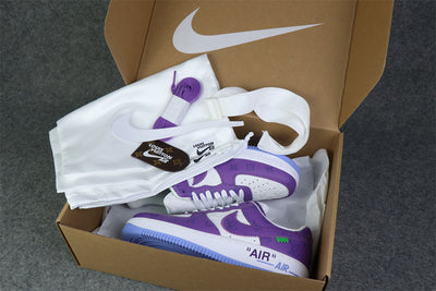 (CUSTOM) NIKE AIR FORCE 1 LOW 'WHITE PURPLE'