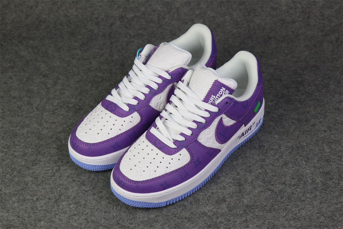 (CUSTOM) NIKE AIR FORCE 1 LOW 'WHITE PURPLE'