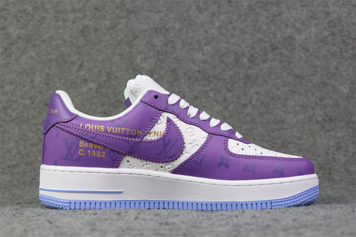 (CUSTOM) NIKE AIR FORCE 1 LOW 'WHITE PURPLE'