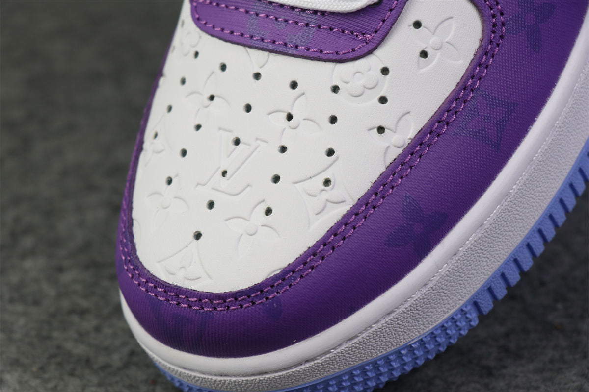 (CUSTOM) NIKE AIR FORCE 1 LOW 'WHITE PURPLE'