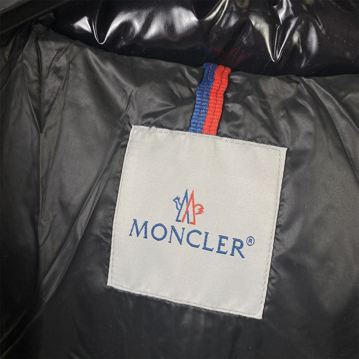 Moncler Bady Hooded Shiny Full Zip Jacket 'Black'