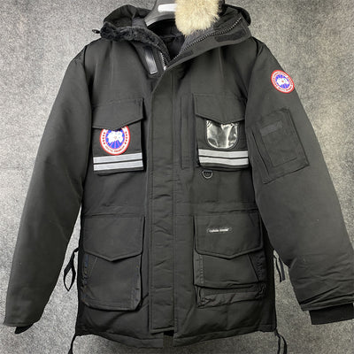 CANADA GOOSE REFLECTIVE STRIP DOWN JACKET