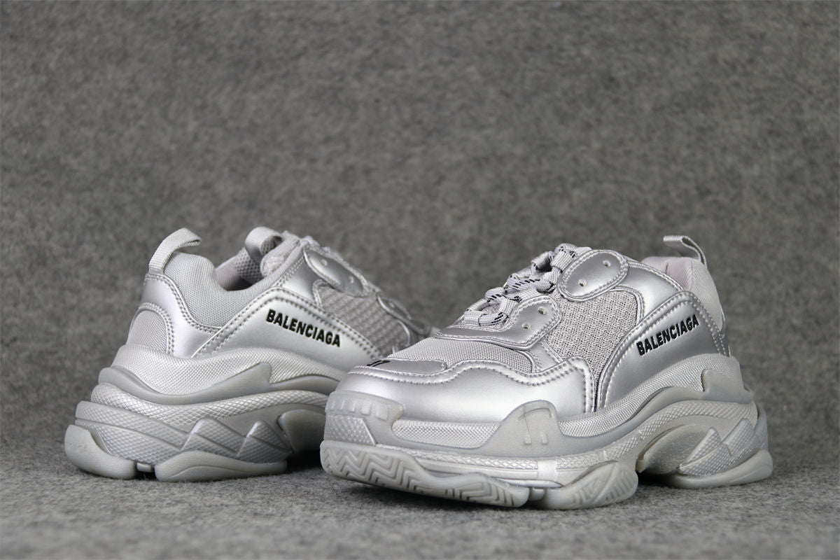 Triple S Sneaker 'Silver Metallic'