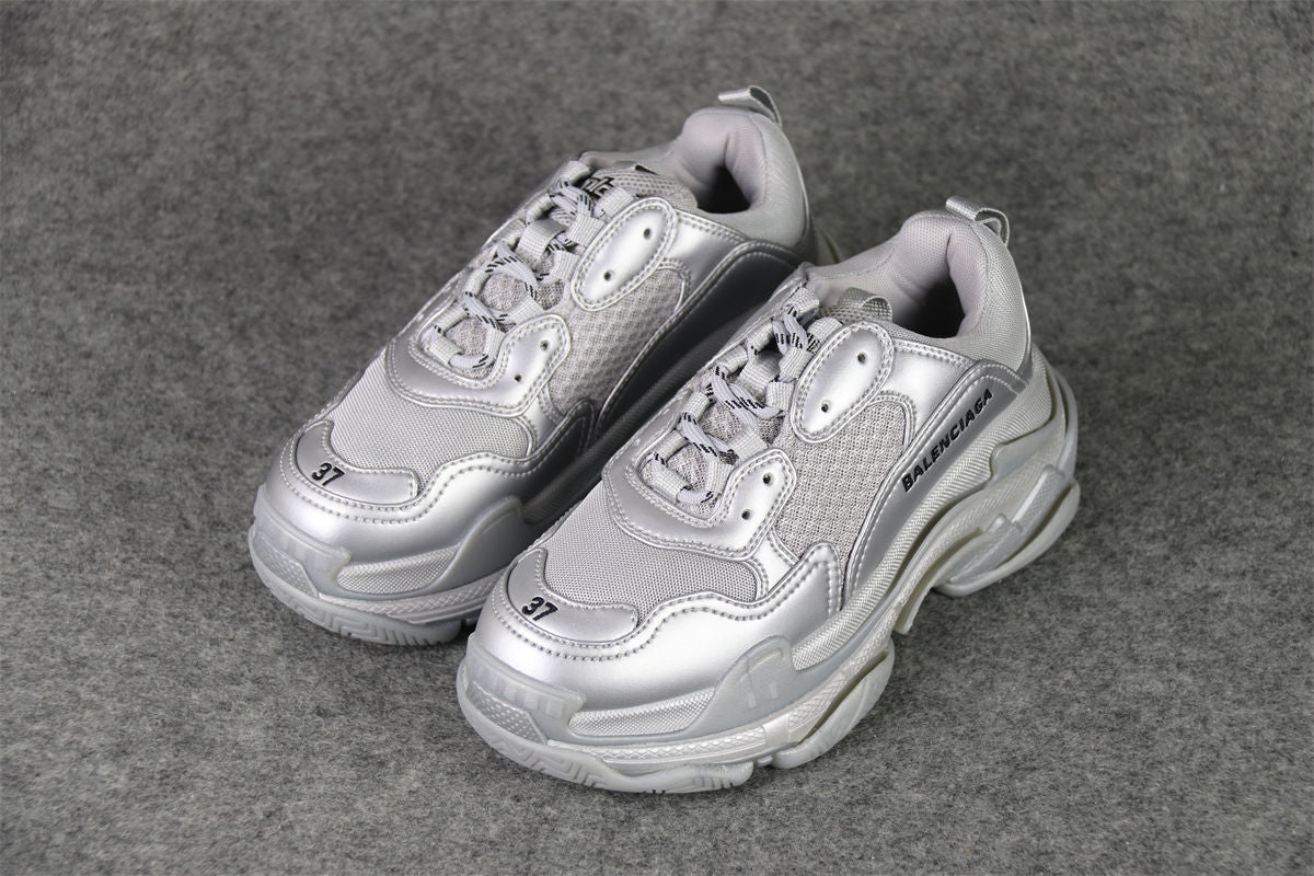 Triple S Sneaker 'Silver Metallic'