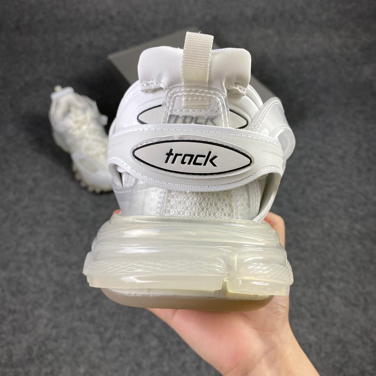 Track Sneaker 'Clear Sole - White Cream'