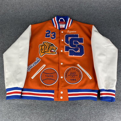 SUP Tiger Varsity Jacket 'Orange'