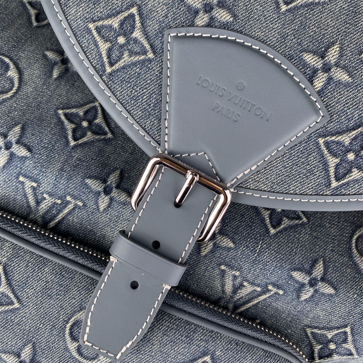 BACKPACK DENIM JACQUARD NAVY BLUE