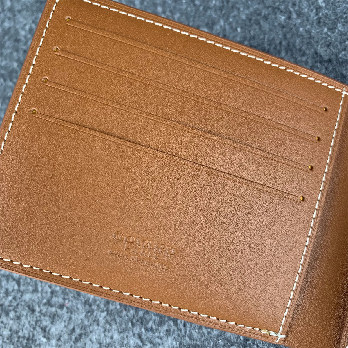 GYD SLOT WALLET  'BLACK TAN'