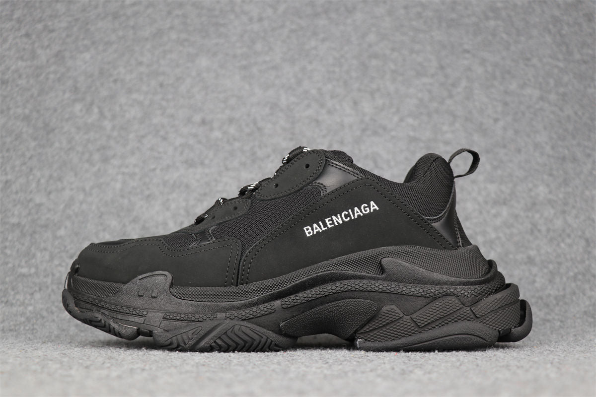 TRIPLE S SNEAKER 'DOUBLE BLACK'