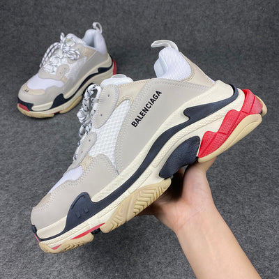 Triple S Sneaker 'White Black Red'