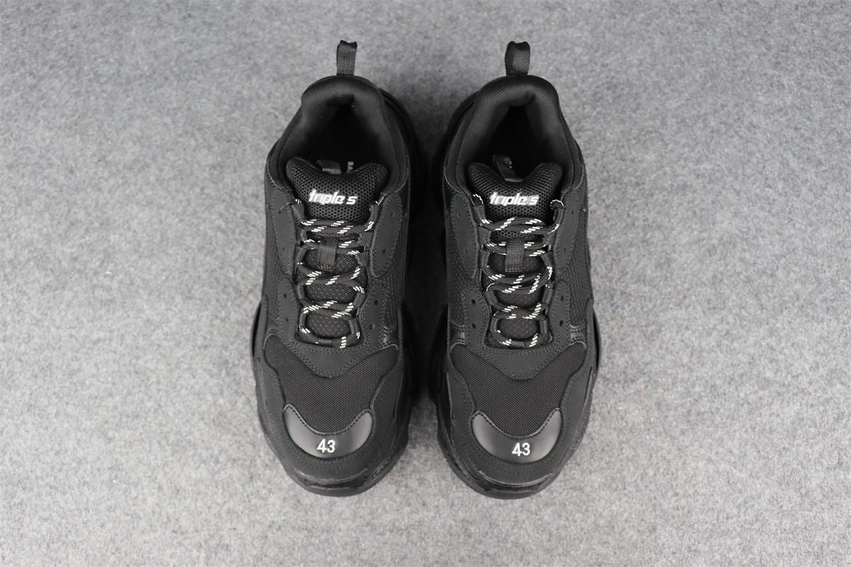 TRIPLE S SNEAKER 'DOUBLE BLACK'