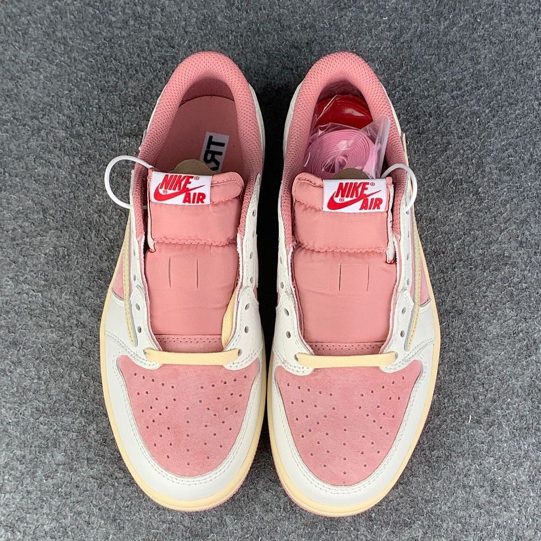 (CUSTOM) Air Jordan 1 Low OG SP 'Sail Shy Pink'