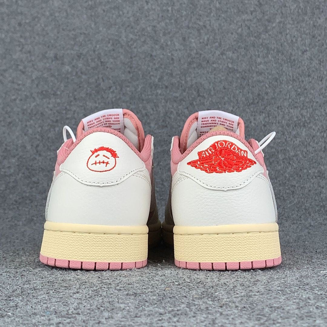 (CUSTOM) Air Jordan 1 Low OG SP 'Sail Shy Pink'