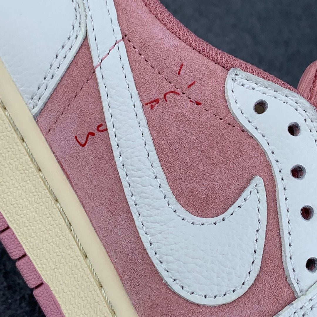 (CUSTOM) Air Jordan 1 Low OG SP 'Sail Shy Pink'