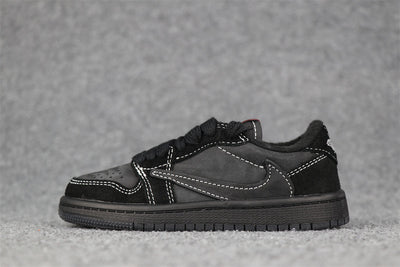 (KINDER) Travis Scott x Air Jordan 1 Low OG SP 'Black Phantom'