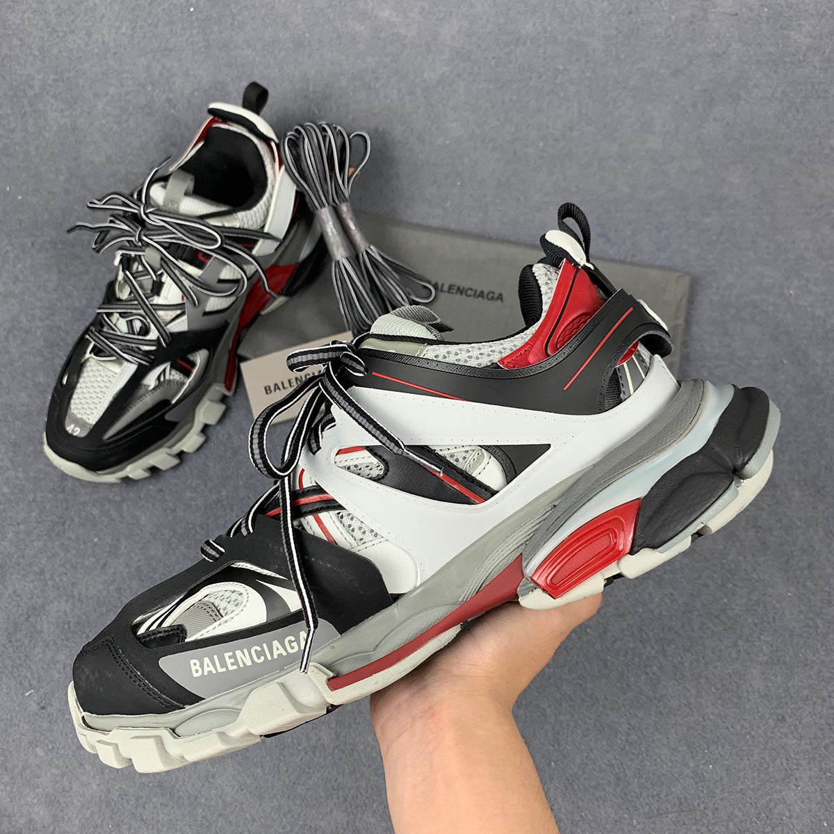 Track Trainer 'White Grey Red'