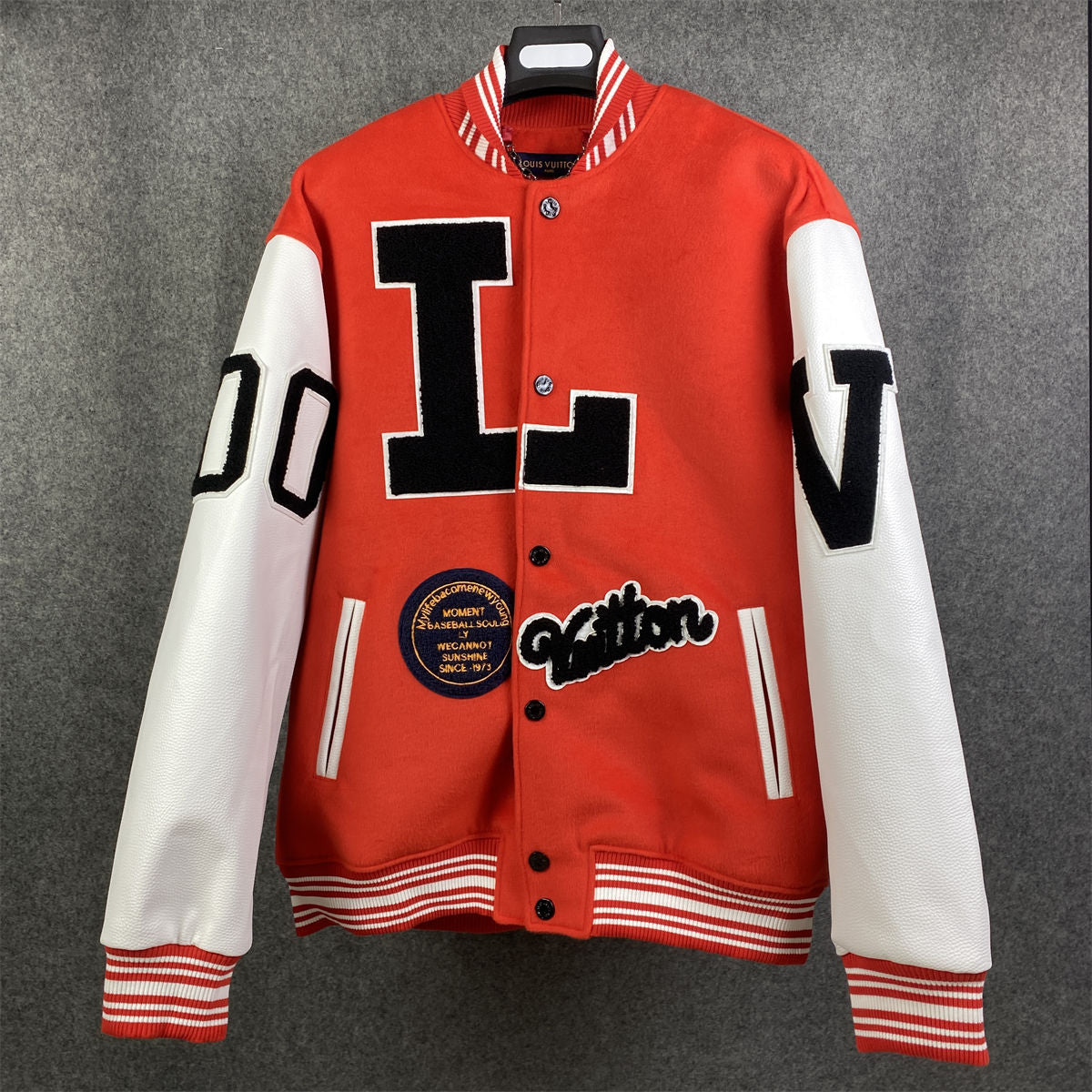 LVT X Pop Smoke  Varsity Jacket 'Dreaming Red'