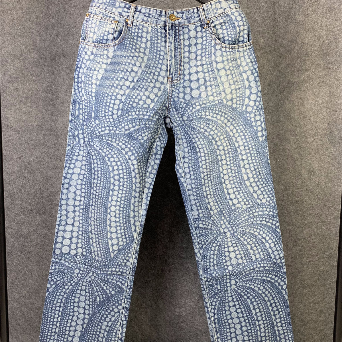 LVT X Yayoi Kusama All-Over Pumpkin Denim Jeans