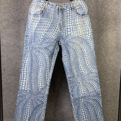 LVT X Yayoi Kusama All-Over Pumpkin Denim Jeans