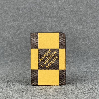 Brazza Wallet Damier 'Pop Yellow'