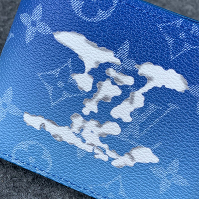 Slender Wallet Clouds 'Blue'