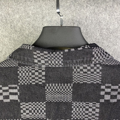 LVT Distorted Damier Denim Jacket 'Black/Grey'