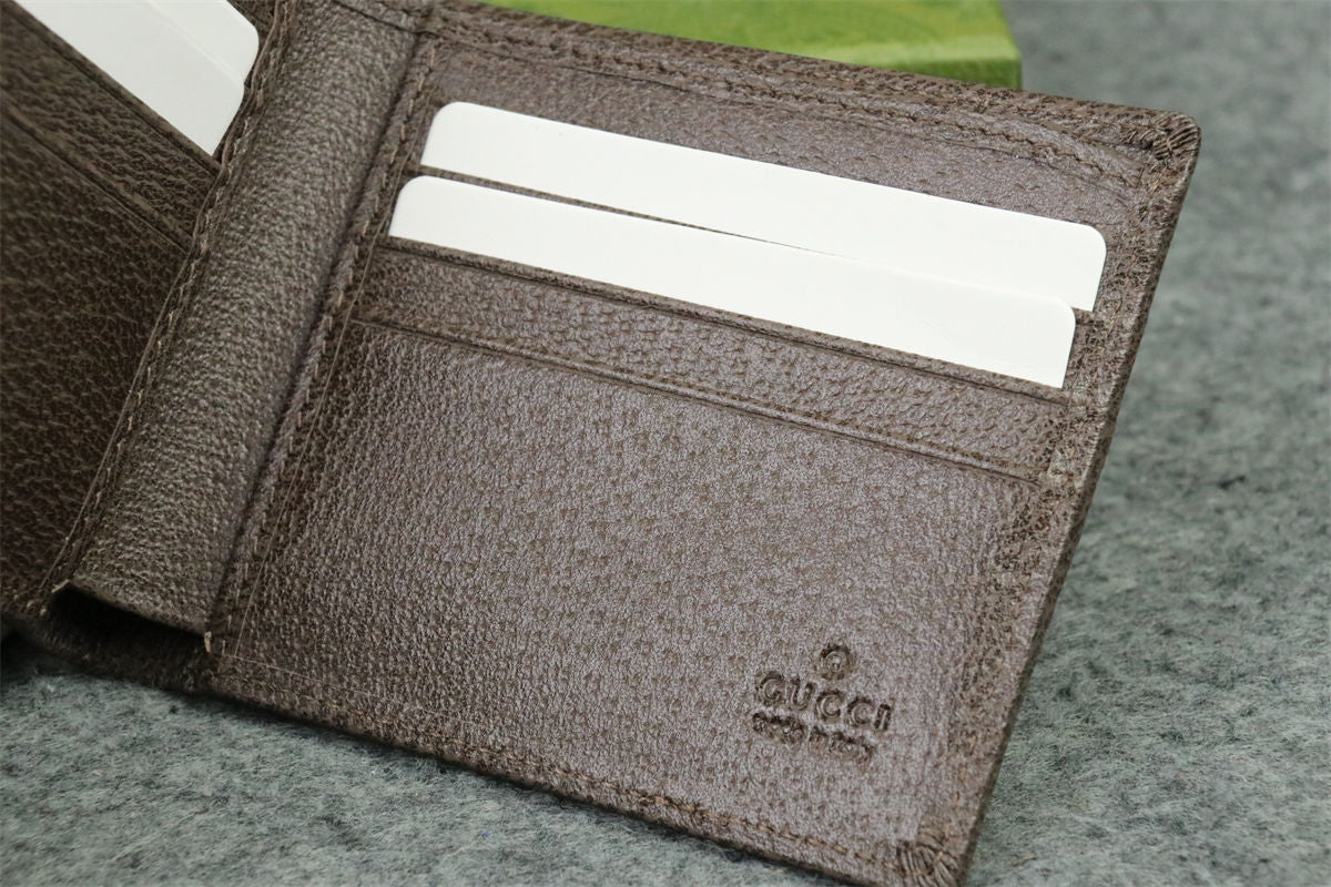 OPHIDIA GG WALLET 'BEIGE EBONY'