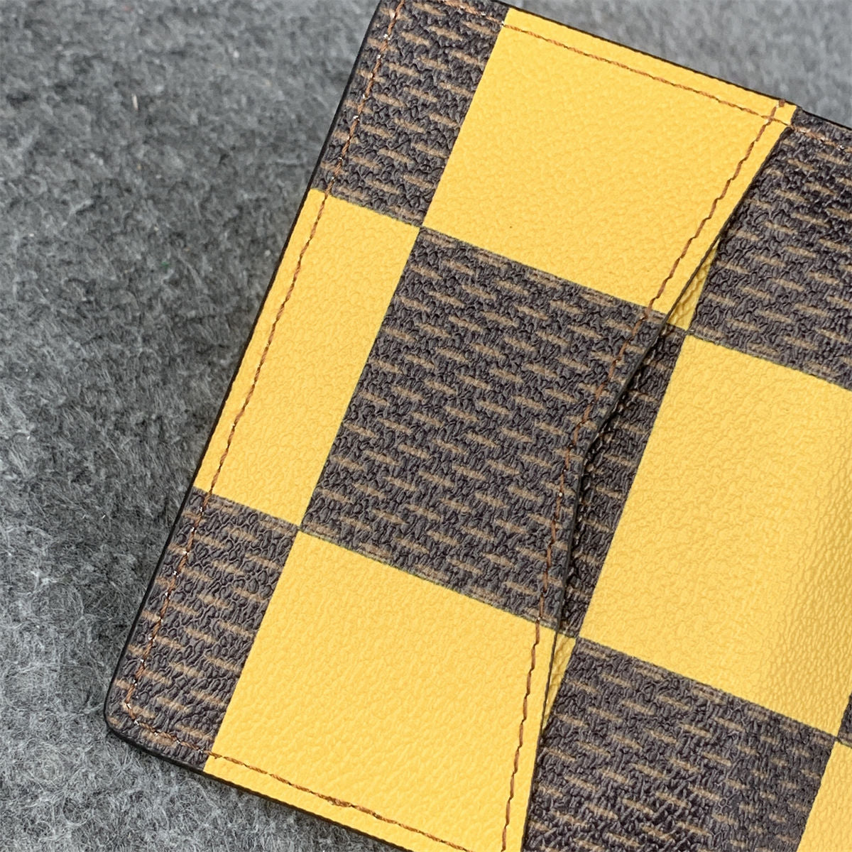 Brazza Wallet Damier 'Pop Yellow'