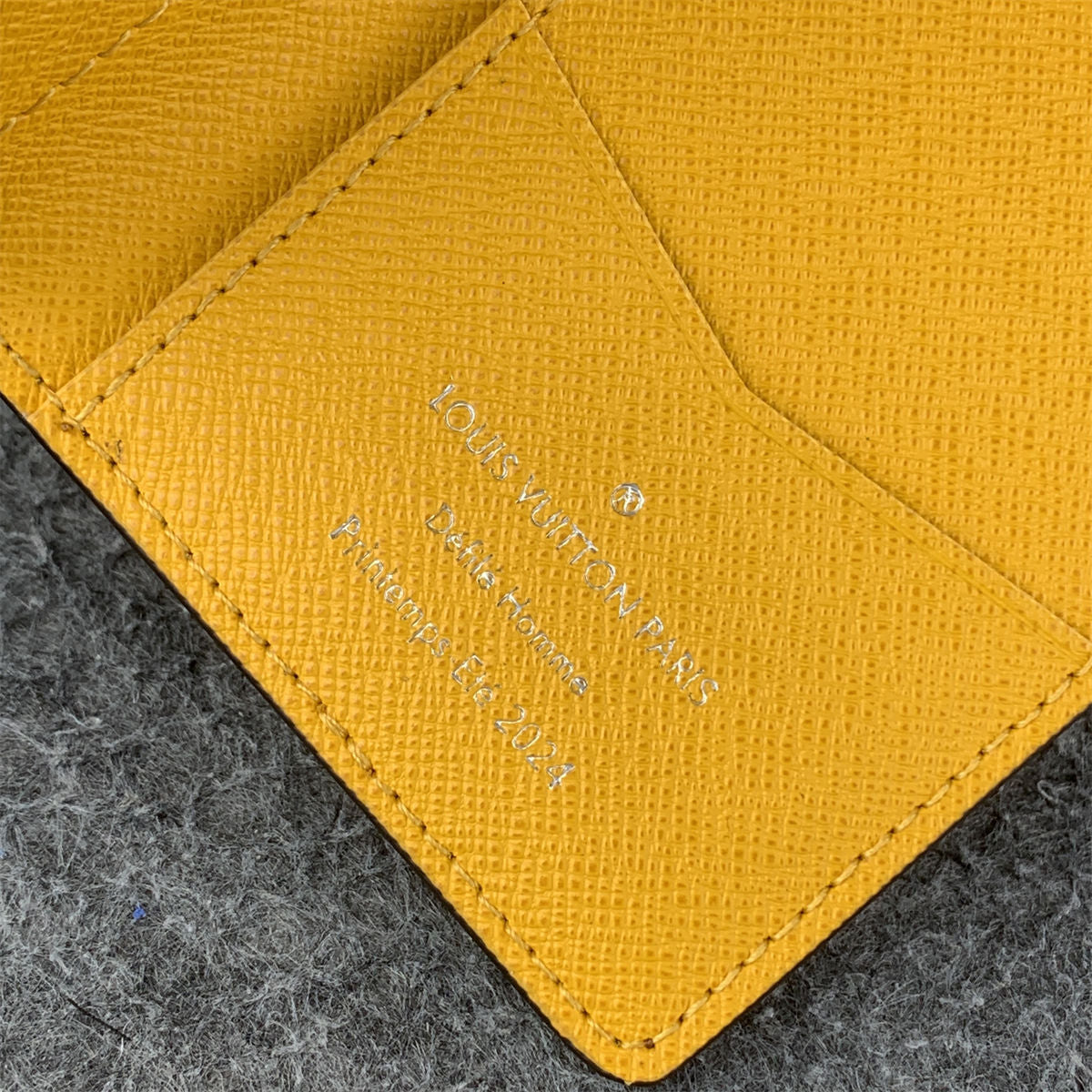 Brazza Wallet Damier 'Pop Yellow'