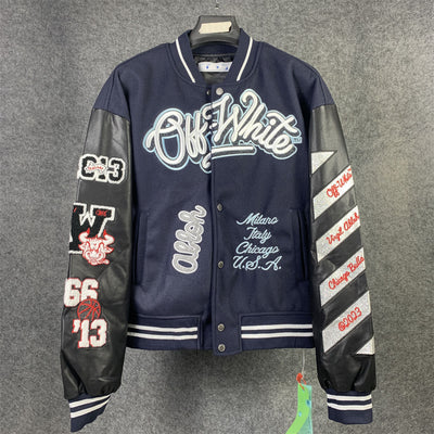 OW X CB Varsity Jacket 'Black'