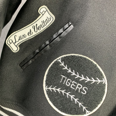 SUP TIGER VARSITY JACKET 'BLACK'