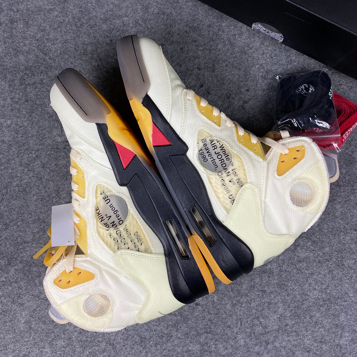 Off-White x Air Jordan 5 SP 'Sail'