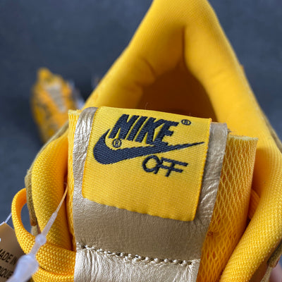 Off-White x Air Rubber Dunk 'University Gold'