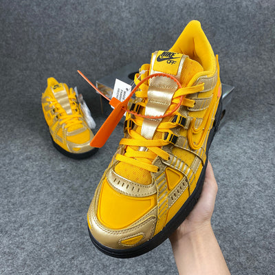 Off-White x Air Rubber Dunk 'University Gold'