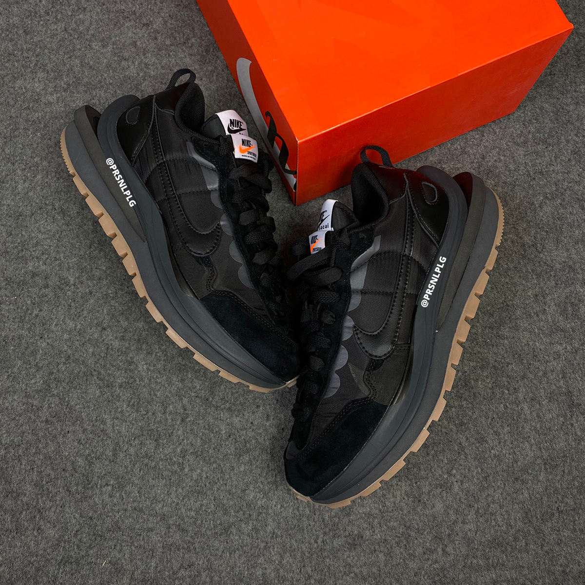 Sacai x Vapor Waffle 'Black Gum'