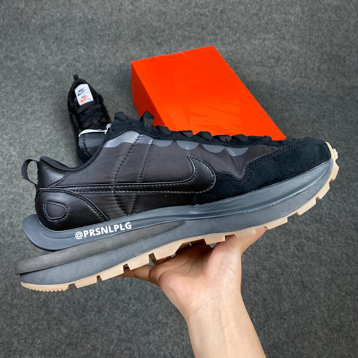 Sacai x Vapor Waffle 'Black Gum'